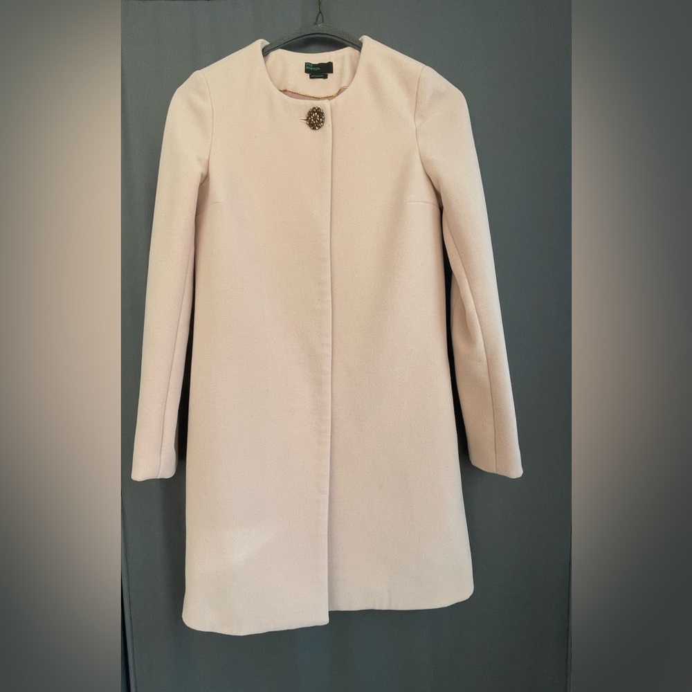 Stile Benetton rose pink classic coat
